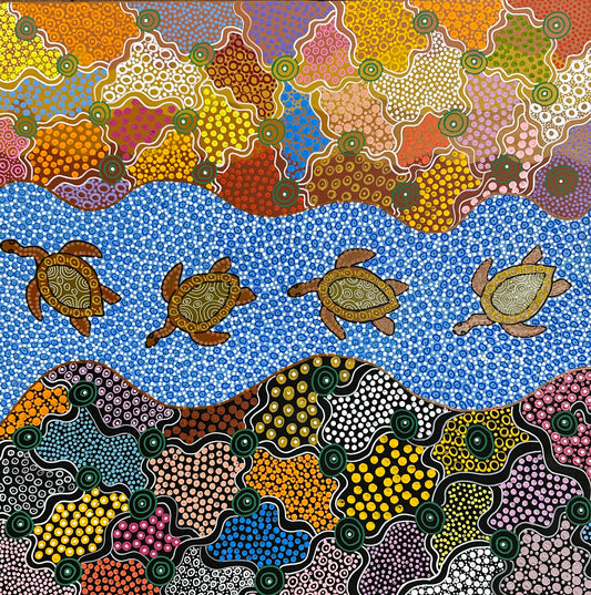 24-129 Turtles Swimming at Kurba Creek by Annie Walsh