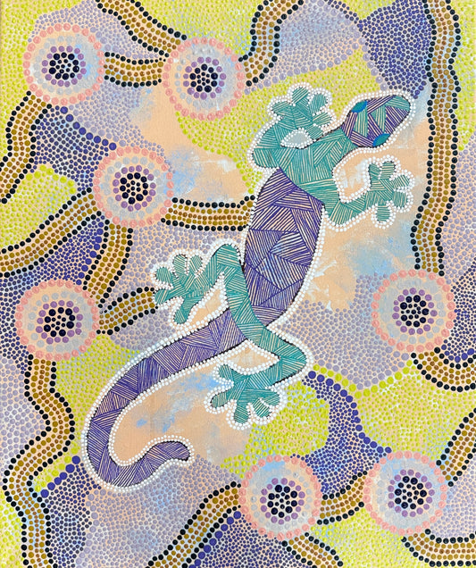25-130 Pretty Geckos by Laurel Henry