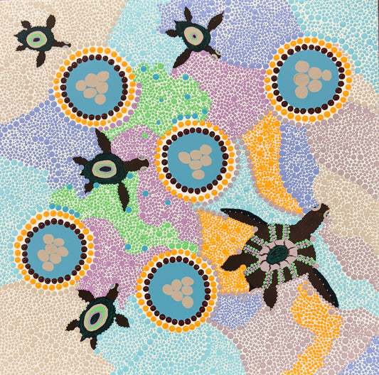 25-143 Turtles at Karber Pool by Laurel Henry