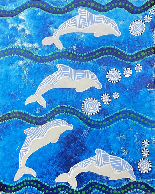 23-120 Dolphins by Clara Walsh