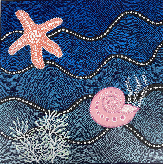 25-184 Ocean Waves by Peggy Walsh