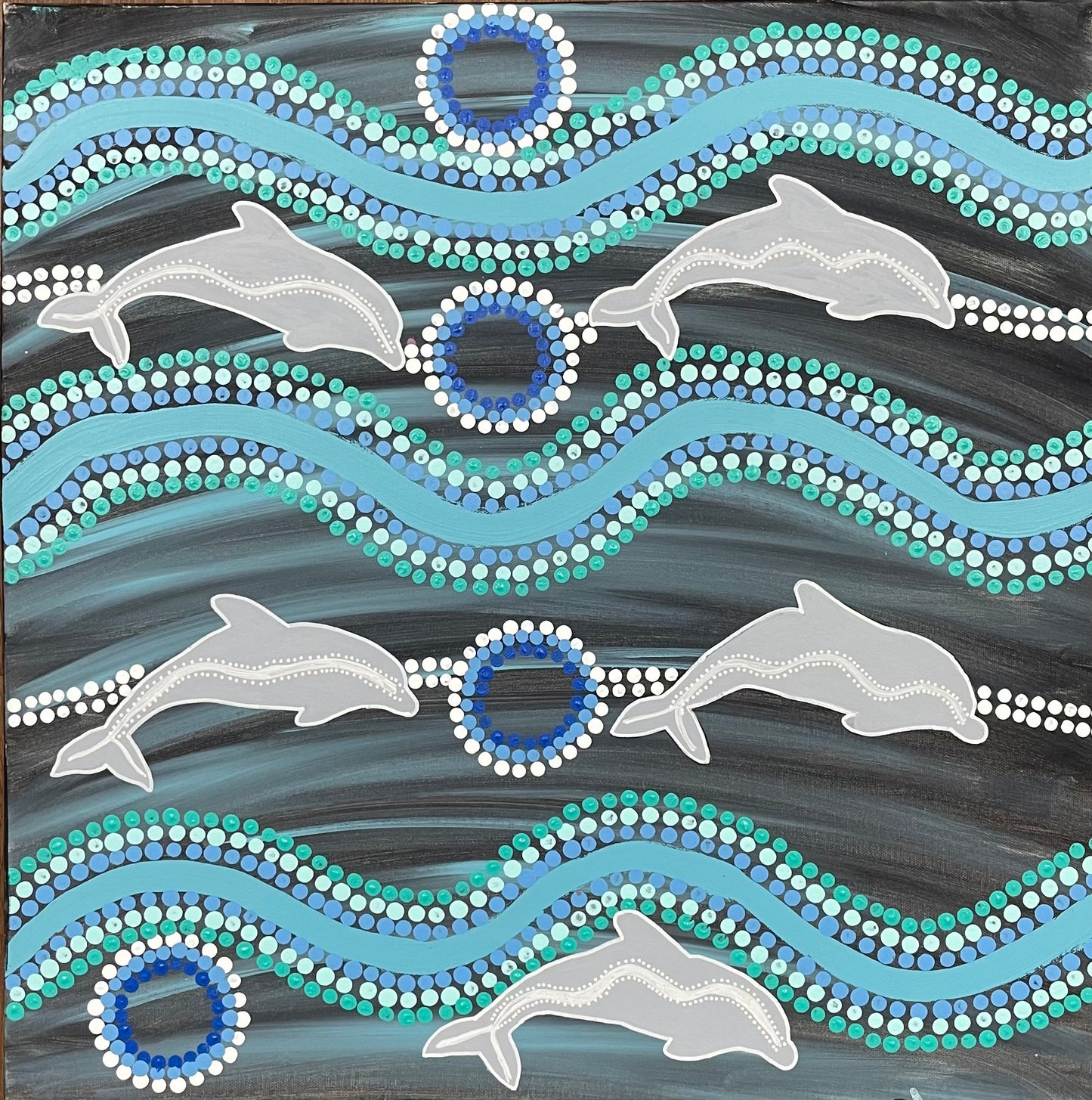Dolphins by Elizabeth (Clara) Walsh