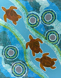 Turtles Swimming by Sandra Henry