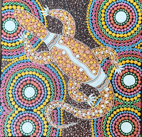 Bungarra amongst the wildflowers by Peggy Walsh